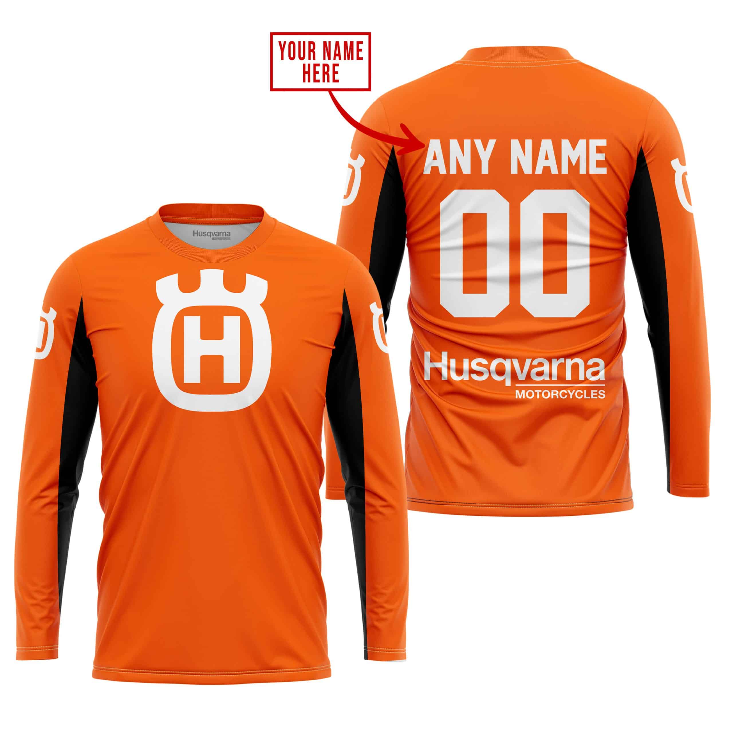 CUSTOM NAME RACING - LIMITED EDITION - HUSQVARNA - ORANGE V2 view 3
