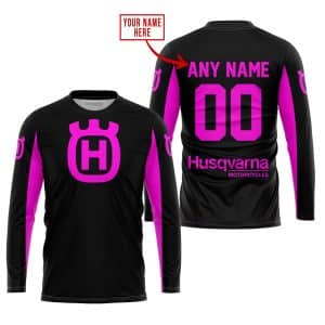 Custom name BraapGirls CUSTOM NAME RACING – LIMITED EDITION – HUSQVARNA – PINK Brands for motocross girls and dirt bike riders - Brands view 1