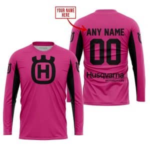 Custom name BraapGirls CUSTOM NAME RACING – LIMITED EDITION – HUSQVARNA – PINK 1 V2 Brands for motocross girls and dirt bike riders - Brands view 1