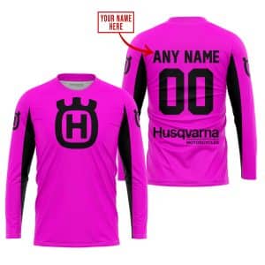 Custom name BraapGirls CUSTOM NAME RACING – LIMITED EDITION – HUSQVARNA – PINK V2 Brands for motocross girls and dirt bike riders - Brands view 1