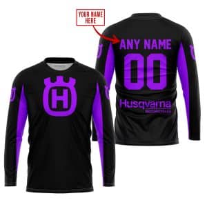 Custom name BraapGirls CUSTOM NAME RACING – LIMITED EDITION – HUSQVARNA – PURPLE Brands for motocross girls and dirt bike riders - Brands view 1