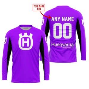 Custom name BraapGirls CUSTOM NAME RACING – LIMITED EDITION – HUSQVARNA – PURPLE V2 Brands for motocross girls and dirt bike riders - Brands view 1