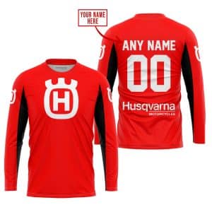 Custom name BraapGirls CUSTOM NAME RACING – LIMITED EDITION – HUSQVARNA – RED V2 Brands for motocross girls and dirt bike riders - Brands view 1