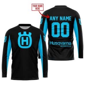 Custom name BraapGirls CUSTOM NAME RACING – LIMITED EDITION – HUSQVARNA – SKY BLUE Brands for motocross girls and dirt bike riders - Brands view 1