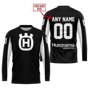 Custom name BraapGirls CUSTOM NAME RACING – LIMITED EDITION – HUSQVARNA – WHITE Brands for motocross girls and dirt bike riders - Brands view 1