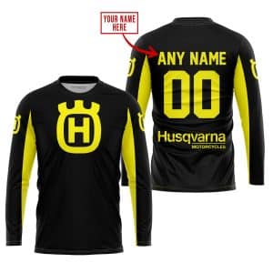 Custom name BraapGirls CUSTOM NAME RACING – LIMITED EDITION – HUSQVARNA – YELLOW Brands for motocross girls and dirt bike riders - Brands view 1