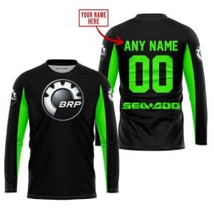 Custom name BraapGirls CUSTOM NAME RACING – LIMITED EDITION – SEA DOO – GREEN Brands for motocross girls and dirt bike riders - Brands view 1