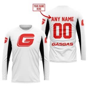 Custom name BraapGirls CUSTOM NAME RACING – LIMITED EDITION – GAS GAS – WHITE V2 Brands for motocross girls and dirt bike riders - Brands view 1