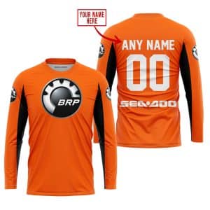 Custom name BraapGirls CUSTOM NAME RACING – LIMITED EDITION – SEA DOO – ORANGE V2 Brands for motocross girls and dirt bike riders - Brands view 1