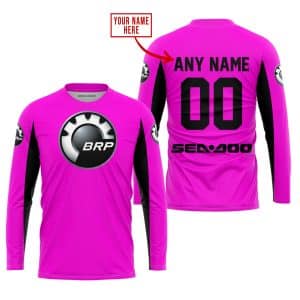 Custom name BraapGirls CUSTOM NAME RACING – LIMITED EDITION – SEA DOO – PINK V2 Brands for motocross girls and dirt bike riders - Brands view 1