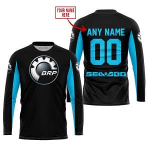 Custom name BraapGirls CUSTOM NAME RACING – LIMITED EDITION – SEA DOO – SKY BLUE Brands for motocross girls and dirt bike riders - Brands view 1
