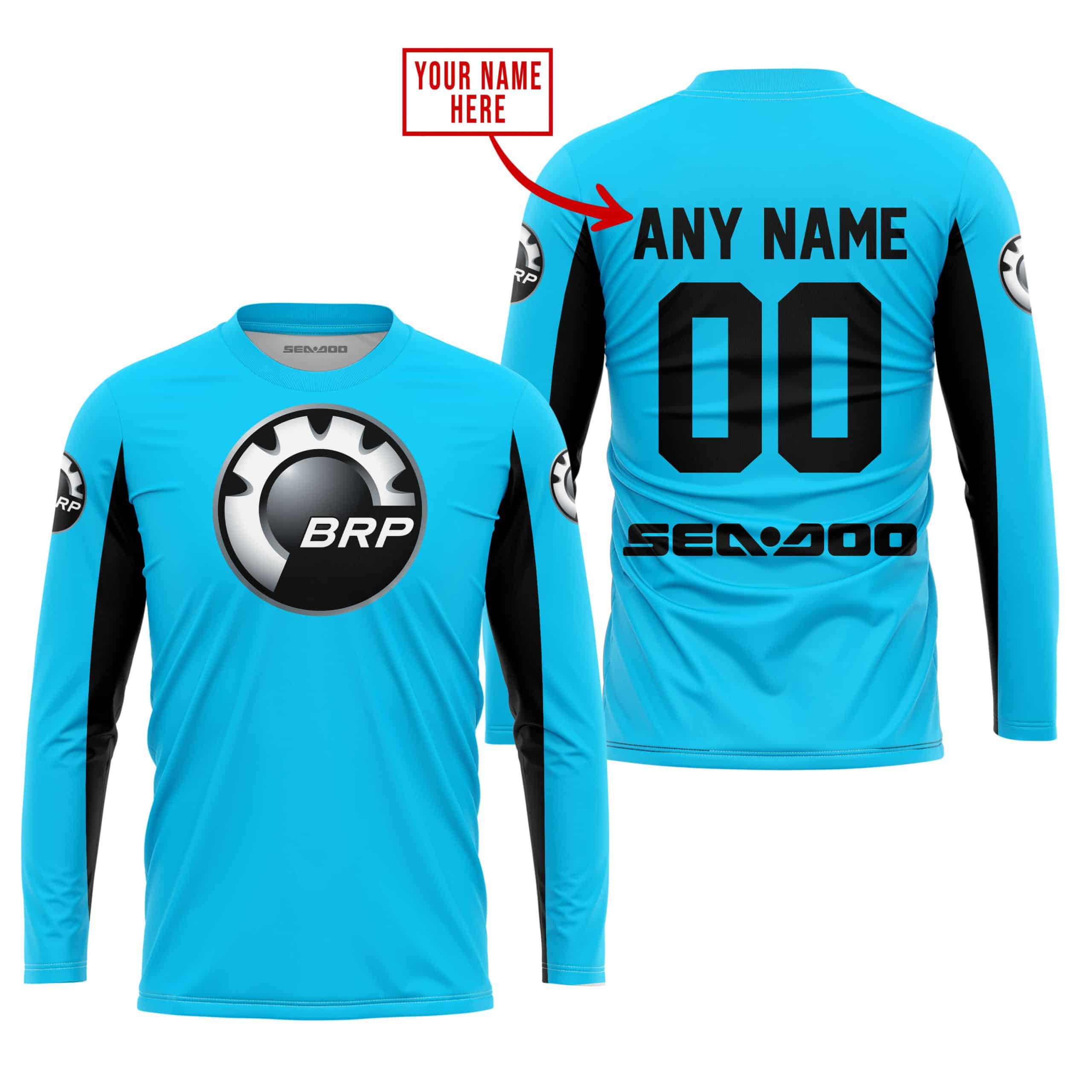 CUSTOM NAME RACING - LIMITED EDITION - SEA DOO - SKY BLUE V2 view 3