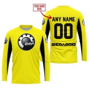 Custom name BraapGirls CUSTOM NAME RACING – LIMITED EDITION – SEA DOO – YELOW V2 Brands for motocross girls and dirt bike riders - Brands view 1