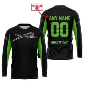Custom name BraapGirls CUSTOM NAME RACING – LIMITED EDITION – ARCTIC CAT – GREEN Arctic Cat for motocross girls and dirt bike riders - Arctic Cat view 1