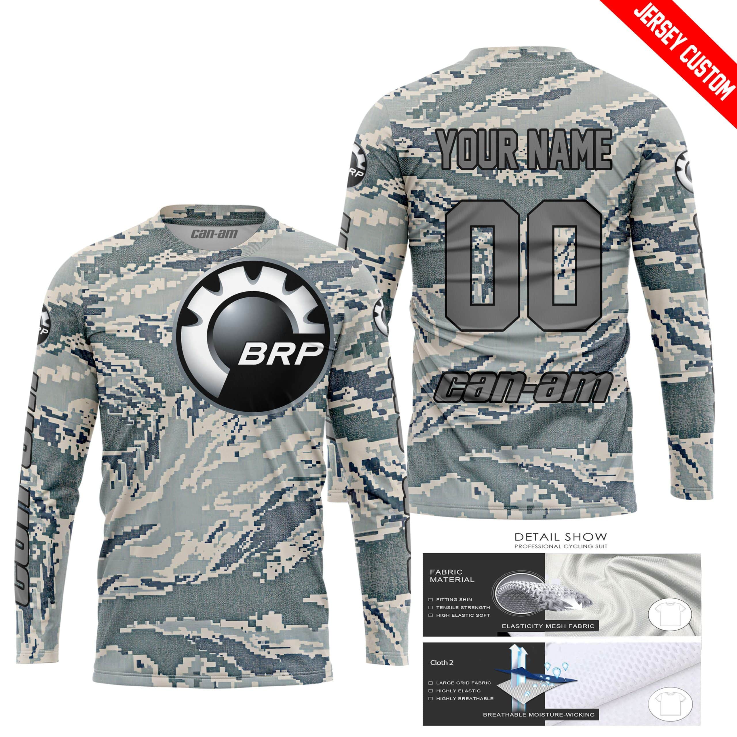 LIMITED EDITION PRODUCTS - US AIR PORCE - CAN AM RACING - CUSTOM NAME - GREY view 3