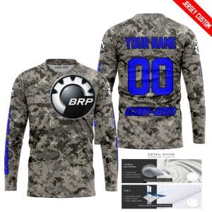 Custom name BraapGirls LIMITED EDITION PRODUCTS – US ARMY – CAN AM RACING – CUSTOM NAME – BLUE Brands for motocross girls and dirt bike riders - Brands view 1