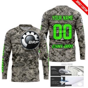 Custom name BraapGirls LIMITED EDITION PRODUCTS – US ARMY – CAN AM RACING – CUSTOM NAME – GREEN Brands for motocross girls and dirt bike riders - Brands view 1