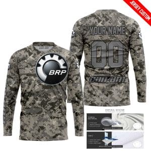 Custom name BraapGirls LIMITED EDITION PRODUCTS – US ARMY – CAN AM RACING – CUSTOM NAME – GREY Brands for motocross girls and dirt bike riders - Brands view 1