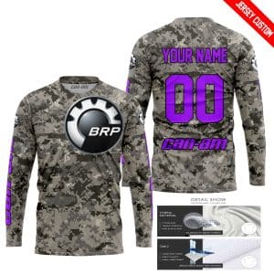 Custom name BraapGirls LIMITED EDITION PRODUCTS – US ARMY – CAN AM RACING – CUSTOM NAME – PURPLE Brands for motocross girls and dirt bike riders - Brands view 1