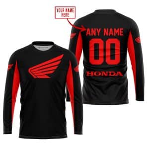 Custom name BraapGirls CUSTOM NAME RACING – LIMITED EDITION – HONDA – RED Brands for motocross girls and dirt bike riders - Brands view 2