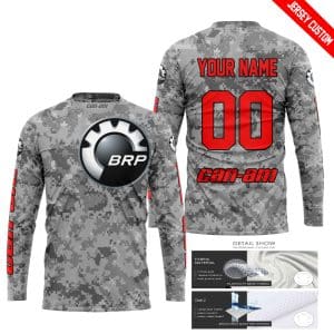 Custom name BraapGirls LIMITED EDITION PRODUCTS – US ARMY V1 – CAN AM RACING – CUSTOM NAME – RED Brands for motocross girls and dirt bike riders - Brands view 1