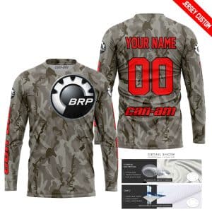 Custom name BraapGirls LIMITED EDITION PRODUCTS – US ARMY V2 – CAN AM RACING – CUSTOM NAME – RED Brands for motocross girls and dirt bike riders - Brands view 1