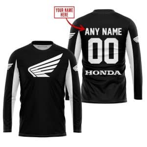 Custom name BraapGirls CUSTOM NAME RACING – LIMITED EDITION – HONDA – WHITE Brands for motocross girls and dirt bike riders - Brands view 1