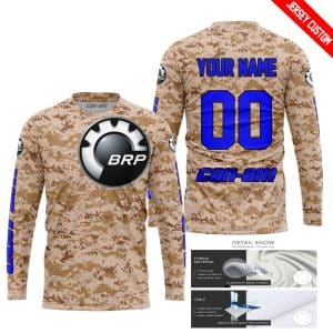 Custom name BraapGirls LIMITED EDITION PRODUCTS – US MARINE – CAN AM RACING – CUSTOM NAME – BLUE Brands for motocross girls and dirt bike riders - Brands view 1