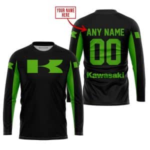 Custom name BraapGirls CUSTOM NAME RACING – LIMITED EDITION – KAWASAKI – GREEN Brands for motocross girls and dirt bike riders - Brands view 1
