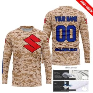 Custom name BraapGirls LIMITED EDITION PRODUCTS – US MARINE – SUZUKI RACING V1 – CUSTOM NAME Brands for motocross girls and dirt bike riders - Brands view 1