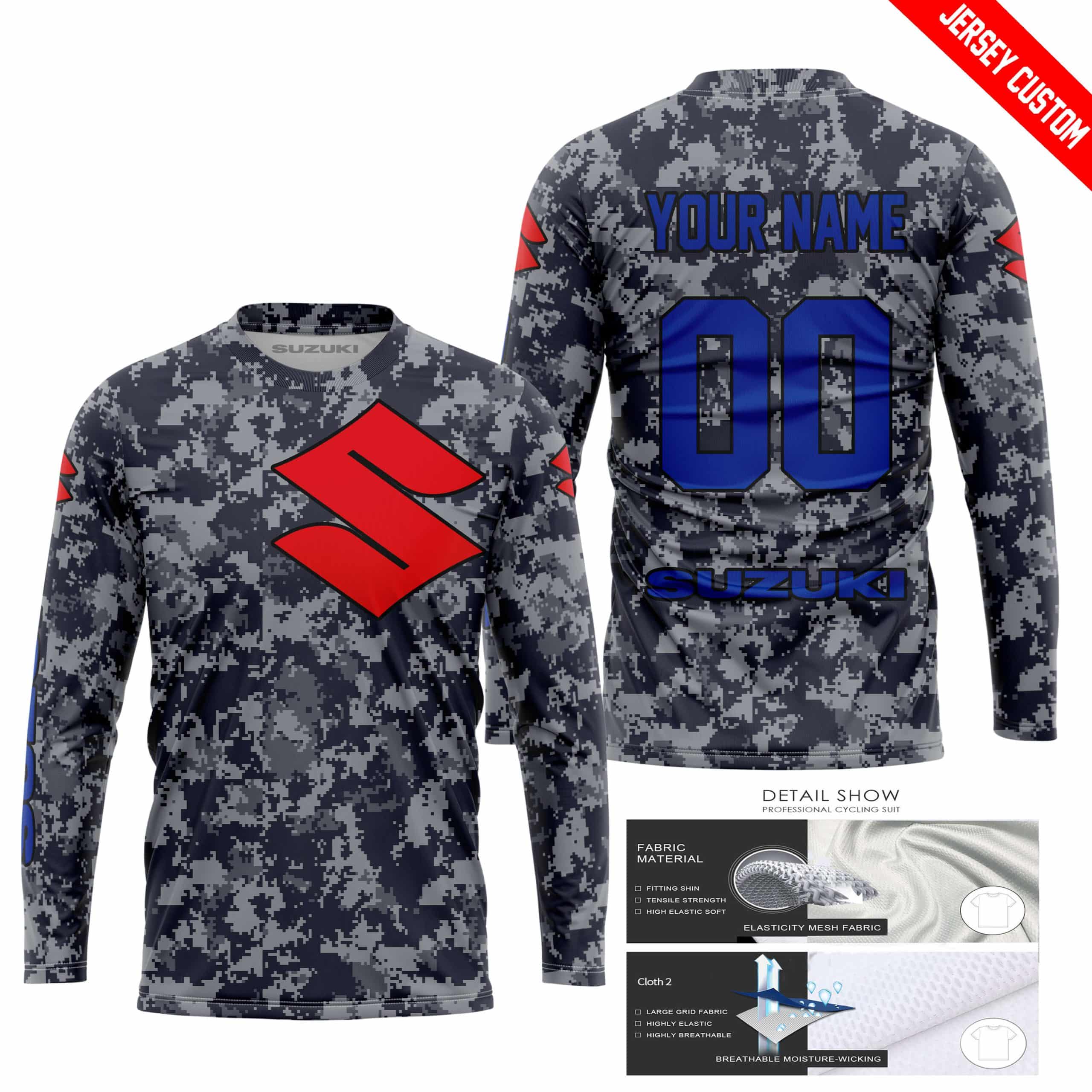 LIMITED EDITION PRODUCTS - US NAVY - SUZUKI RACING V1 - CUSTOM NAME view 3