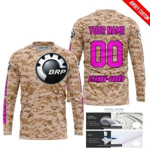Custom name BraapGirls LIMITED EDITION PRODUCTS – US MARINE – CAN AM RACING – CUSTOM NAME – PINK Brands for motocross girls and dirt bike riders - Brands view 1