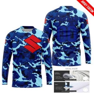 Custom name BraapGirls LIMITED EDITION PRODUCTS – US NAVY V1 – SUZUKI RACING V1 – CUSTOM NAME Brands for motocross girls and dirt bike riders - Brands view 1