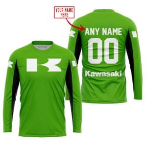 Custom name BraapGirls CUSTOM NAME RACING – LIMITED EDITION – KAWASAKI – GREEN V2 Brands for motocross girls and dirt bike riders - Brands view 1