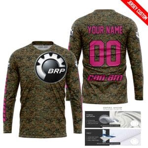 Custom name BraapGirls LIMITED EDITION PRODUCTS – US MARINE V1 – CAN AM RACING – CUSTOM NAME – PINK 1 Brands for motocross girls and dirt bike riders - Brand...
