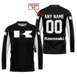 Custom name BraapGirls CUSTOM NAME RACING – LIMITED EDITION – KAWASAKI – WHITE Brands for motocross girls and dirt bike riders - Brands view 1