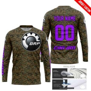 Custom name BraapGirls LIMITED EDITION PRODUCTS – US MARINE V1 – CAN AM RACING – CUSTOM NAME – PURPLE Brands for motocross girls and dirt bike riders - Brand...