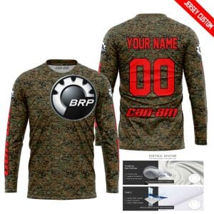 Custom name BraapGirls LIMITED EDITION PRODUCTS – US MARINE V1 – CAN AM RACING – CUSTOM NAME – RED Brands for motocross girls and dirt bike riders - Brands v...