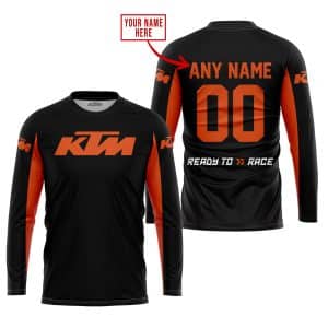 Custom name BraapGirls CUSTOM NAME RACING – LIMITED EDITION – KTM – ORANGE Brands for motocross girls and dirt bike riders - Brands view 1