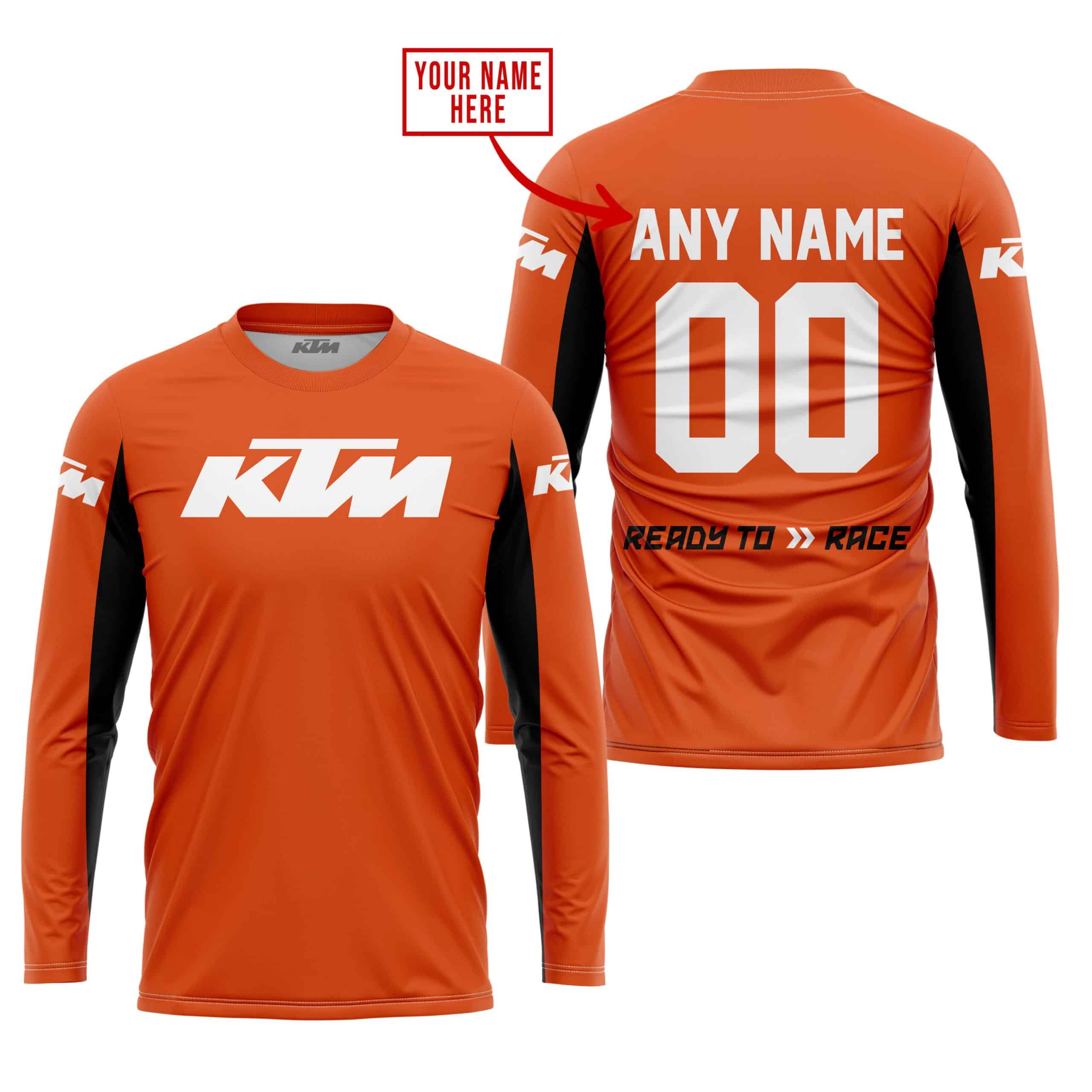 CUSTOM NAME RACING - LIMITED EDITION - KTM - ORANGE V2 view 3