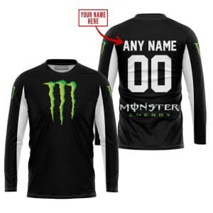 Custom name BraapGirls CUSTOM NAME RACING – LIMITED EDITION – MONSTER – WHITE Brands for motocross girls and dirt bike riders - Brands view 1