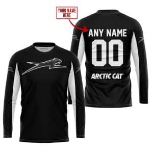 Custom name BraapGirls CUSTOM NAME RACING – LIMITED EDITION – ARCTIC CAT – WHITE Arctic Cat for motocross girls and dirt bike riders - Arctic Cat view 1
