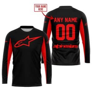 Custom name BraapGirls CUSTOM NAME RACING – LIMITED EDITION – ALPINESTARS – RED Alpinestars for motocross girls and dirt bike riders - Alpinestars view 1