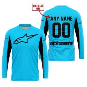 Custom name BraapGirls CUSTOM NAME RACING – LIMITED EDITION – ALPINESTARS – SKY BLUE V2 Alpinestars for motocross girls and dirt bike riders - Alpinestars vi...