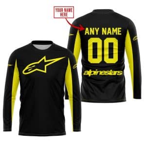 Custom name BraapGirls CUSTOM NAME RACING – LIMITED EDITION – ALPINESTARS – YELOW Alpinestars for motocross girls and dirt bike riders - Alpinestars view 1