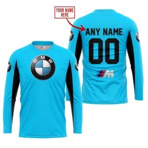 Custom name BraapGirls CUSTOM NAME RACING – LIMITED EDITION – BMW – SKY BLUE V2 BMW for motocross girls and dirt bike riders - BMW view 1