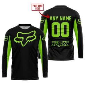 Custom name BraapGirls CUSTOM NAME RACING – LIMITED EDITION – FOX RACING – GREEN 1 Brands for motocross girls and dirt bike riders - Brands view 1