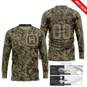 Custom name BraapGirls LIMITED EDITION PRODUCTS – US ARMY V3 – HUSQVARNA RACING – CUSTOM NAME Brands for motocross girls and dirt bike riders - Brands view 1