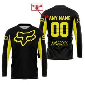 Custom name BraapGirls CUSTOM NAME RACING – LIMITED EDITION – FOX RACING – YELLOW Brands for motocross girls and dirt bike riders - Brands view 1