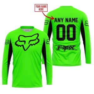 Custom name BraapGirls CUSTOM NAME RACING – LIMITED EDITION – FOX RACING V2 – GREEN Brands for motocross girls and dirt bike riders - Brands view 1